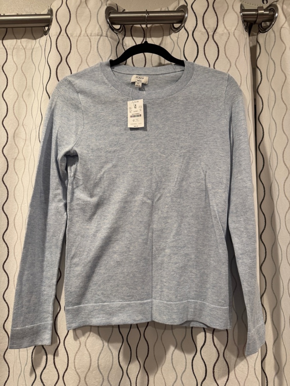 J. Crew Light Blue Crewneck Sweater